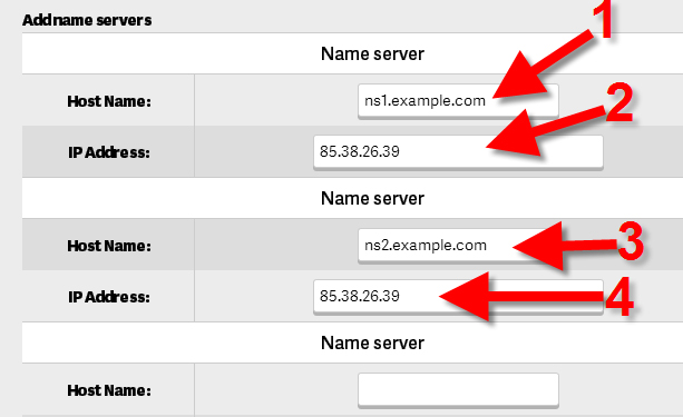 Create Name Servers using my own domain
